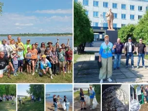 Очистка от мусора берега реки Волги и выпуск 2000 молоди краснокнижной стерляди состоялись в г. Балахне в рамках второго дня экологического музыкального фестиваля РОК ЧИСТОЙ ВОДЫ